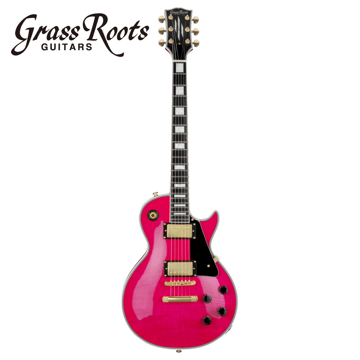 楽天市場 Grassroots G Lp 65c Fm 新品 シースルーピンク グラスルーツ Espブランド Les Paul レスポールタイプ See Thru Pink Electric Guitar エレキギター ギタープラネットonline