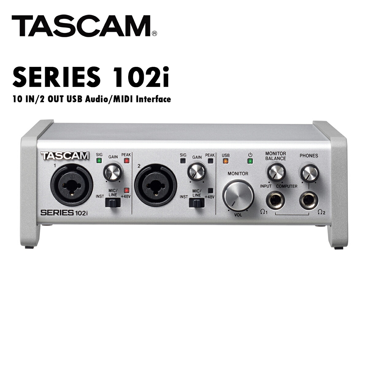 格安人気 オーディオインターフェイス 102i Series Tascam Usb Interface オーディオインターフェイス タスカム オーディオインターフェイス Audio 新品 Interface Audio Midi Www Dgb Gov Bf