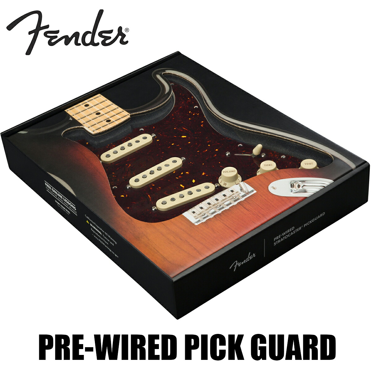 Fender Pre-Wired Strat Pickguard Custom Shop Custom '69 SSS -Tortoise Shell / 11 Hole PG- 新品[フェンダー][ピックガード][ギターパーツ,リプレイスメントパーツ]｜ギタープラネット