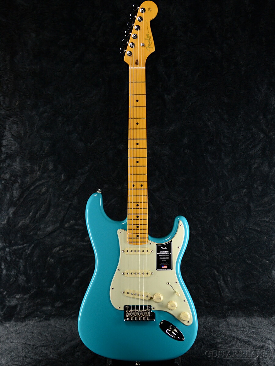 American Fender Professional エレキギター Stratocaster Miami Ii Blue Usa ギター ベース Maple 新品 フェンダー アメリカンプロフェッショナル アメプロ ブルー 青 ストラトキャスター Guitar ギター
