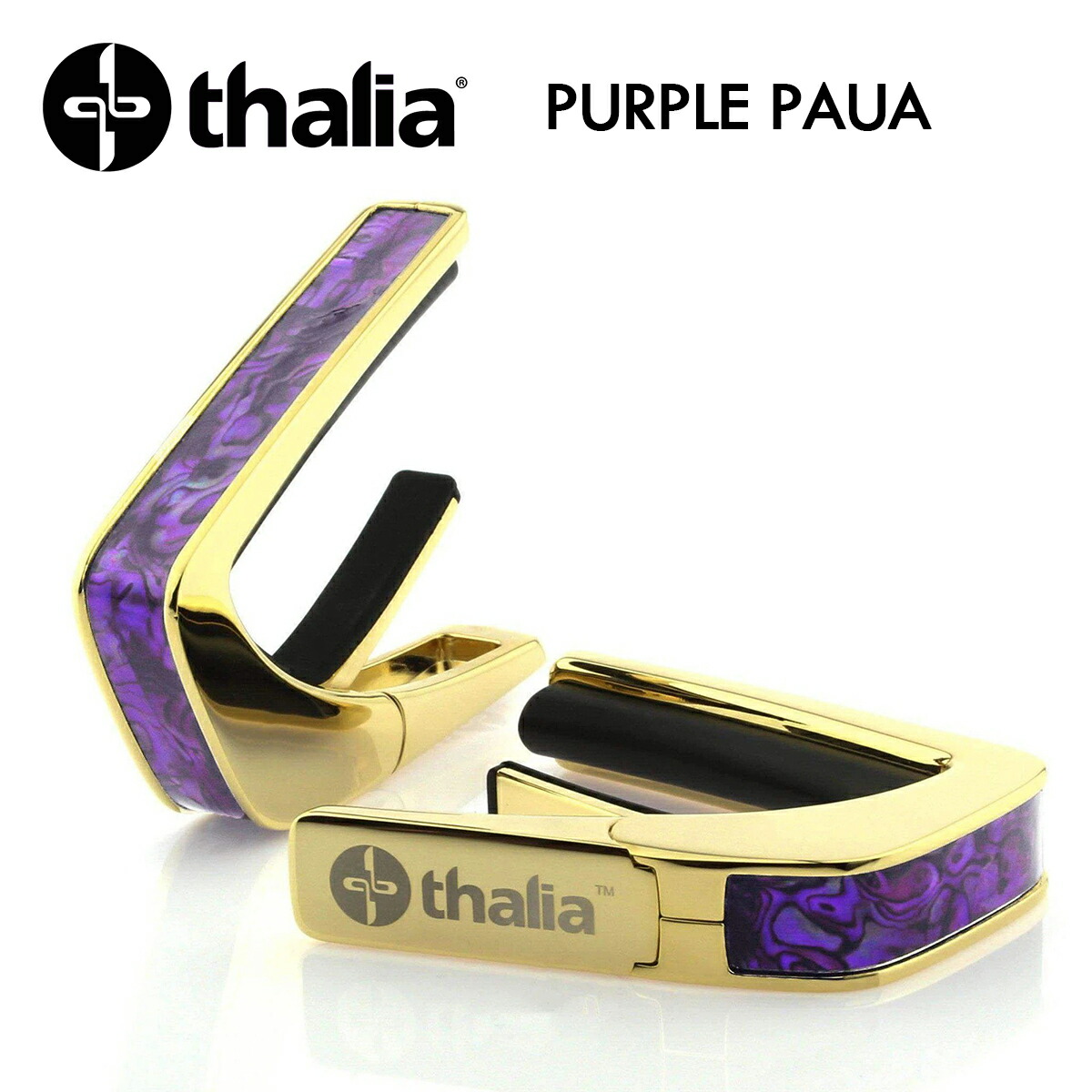 Thalia Gold Capos Exotic Shell Purple Shell Paua 24k Acoustic Gold 新品 ギター用カポタスト タリア ゴールド 金 Electric Acoustic Bass Guitar ギタープラネット H3 Style Color Red 次回入荷分 予約受付中 H3