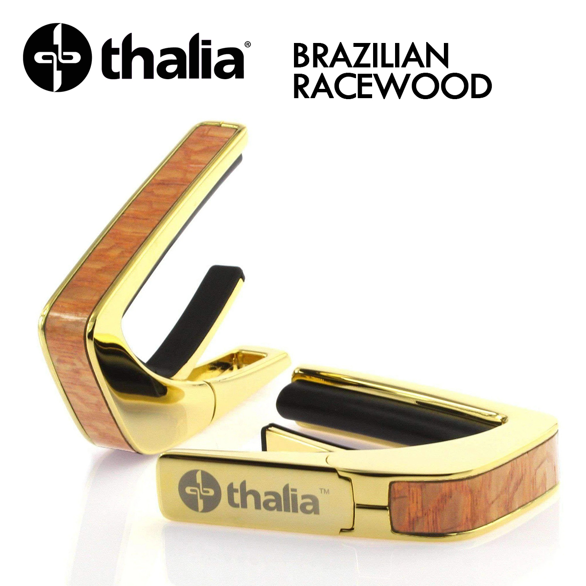Thalia Capos Exotic Wood Brazilian Racewood 24k Gold 新品 ギター用カポタスト タリア ゴールド 金 Electric Acoustic Bass Guitar 公取委は19年6月 価格は量産グレードが Diasaonline Com