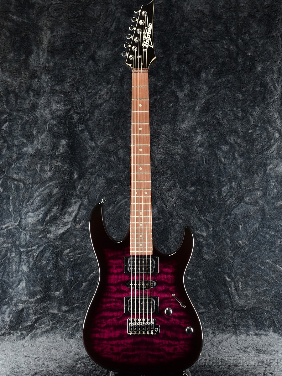 楽天市場】Ibanez GRG7221QA -TKS(Transparent Black Sunburst)- 新品
