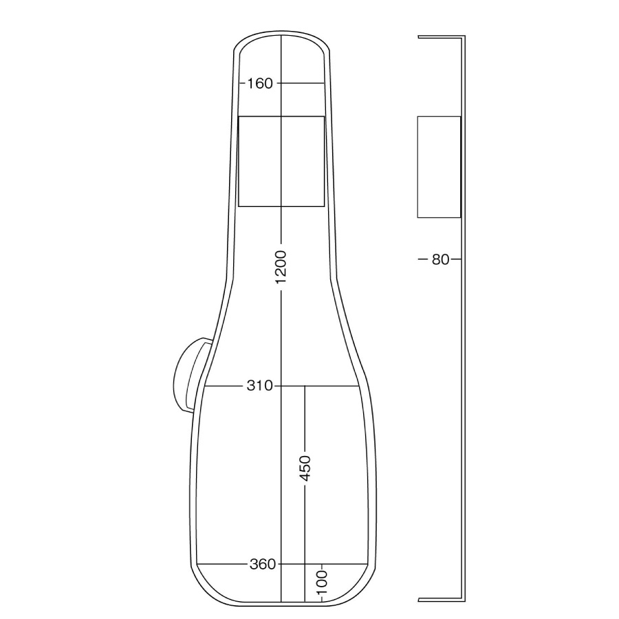 新品高品質 キクタニ クラシックギター用 ギグバック 20mm厚クッション