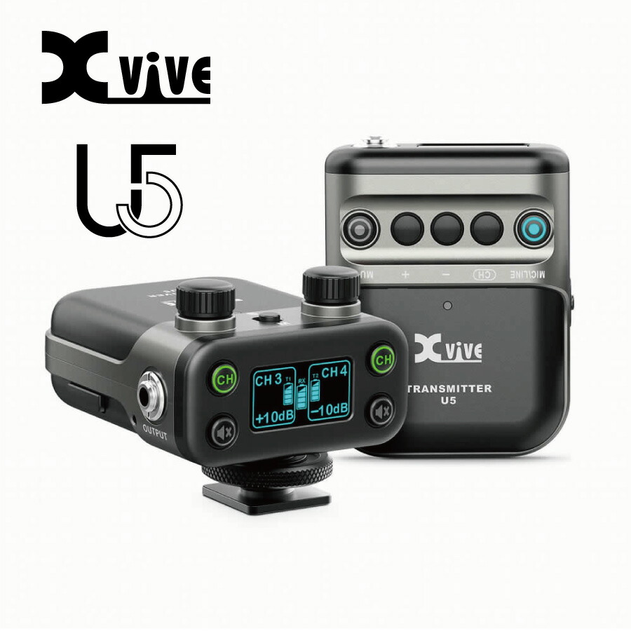 【超特価品!!】XVIVE U5 Wireless Mic System 新品 ワイヤレスマイクシステム[エックスバイブ][ピンマイク][ワイヤレスシステム]｜ギタープラネット