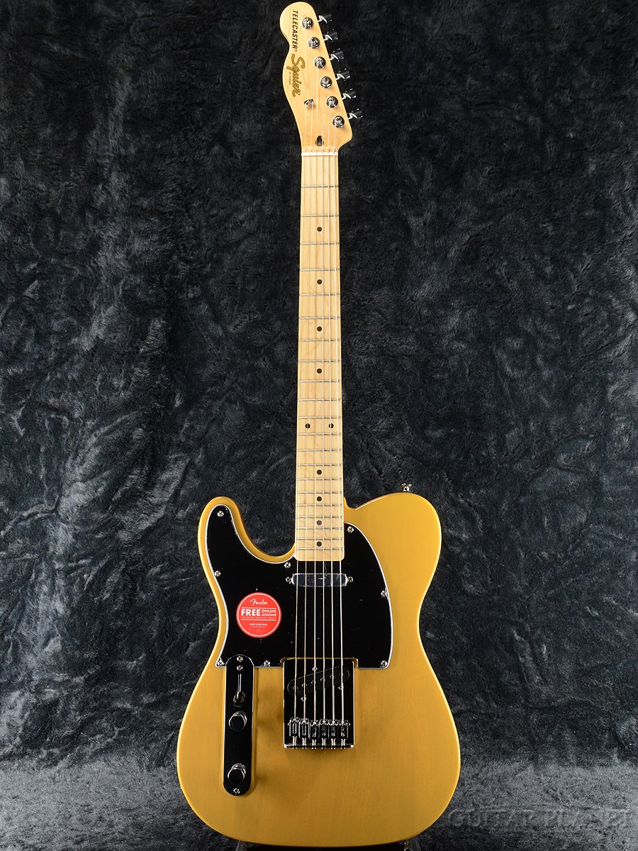 Squier Affinity Series Telecaster Left-Handed -Butterscotch Blonde / Maple- 新品 バタースコッチブロンド[Fender,スクワイヤー,フェンダー][テレキャスター][レフティ,レフトハンド,左利き][Yellow,イエロー,黄][メイプル][Electric Guitar,エレキギター]｜ギタープラネット