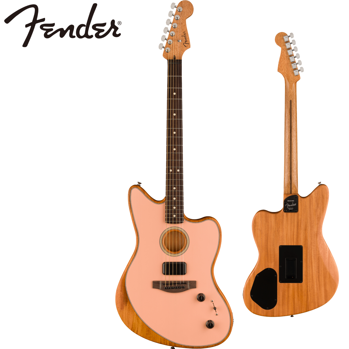 即納最大半額 Fender Acoustasonic Player Jazzmaster -Shell Pink