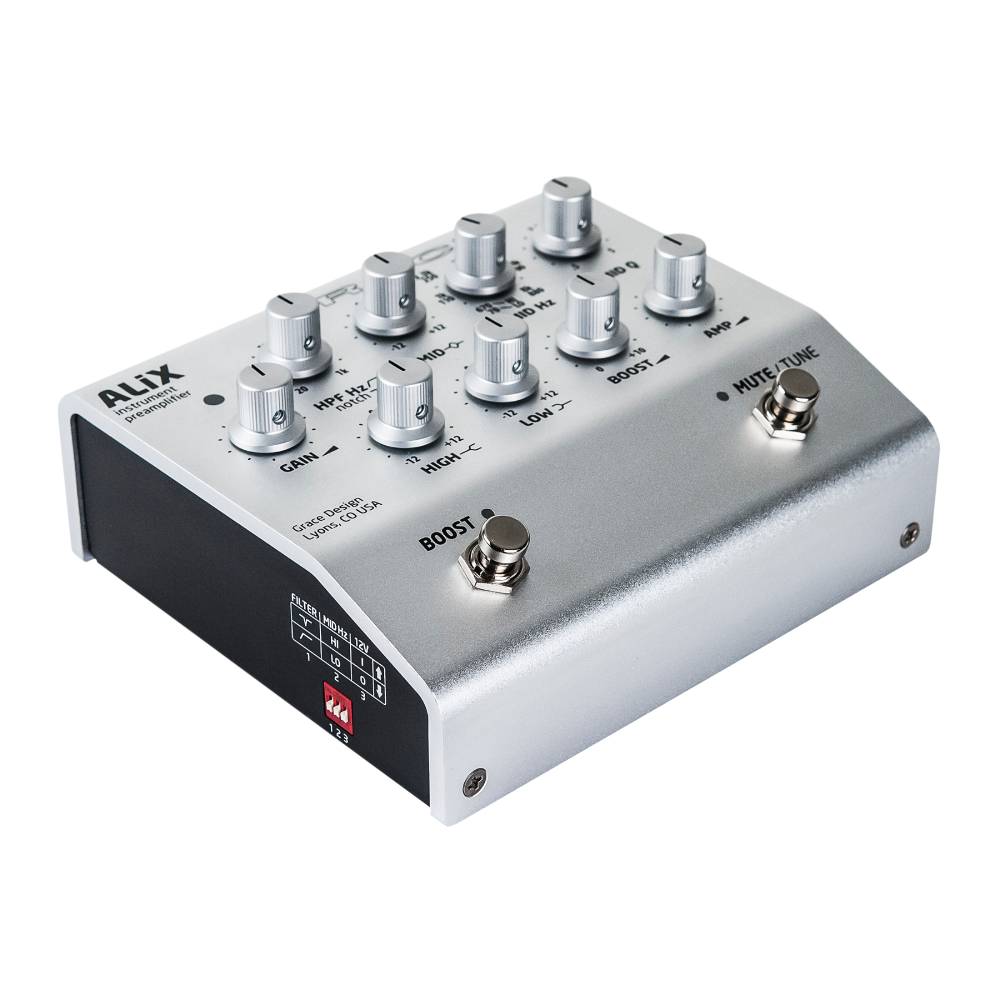 Grace design / ALiX Silver 新品 アコースティックギター用プリアンプ/イコライザー[グレイスデザイン][シルバー,銀][Preamp,EQ,DI]｜ギタープラネット
