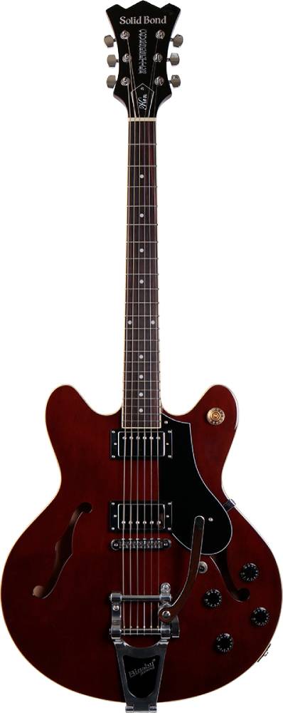 Solid Bond / Ken Yokoyama Signature Electric Guitar -Walnut-[ソリッドボンド][ウォルナット,茶][セミアコ][Electric Guitar,エレキギター][横山 健モデル][SB-KY CSR-C WAL][コースセッター,Coursesetter]｜ギタープラネット