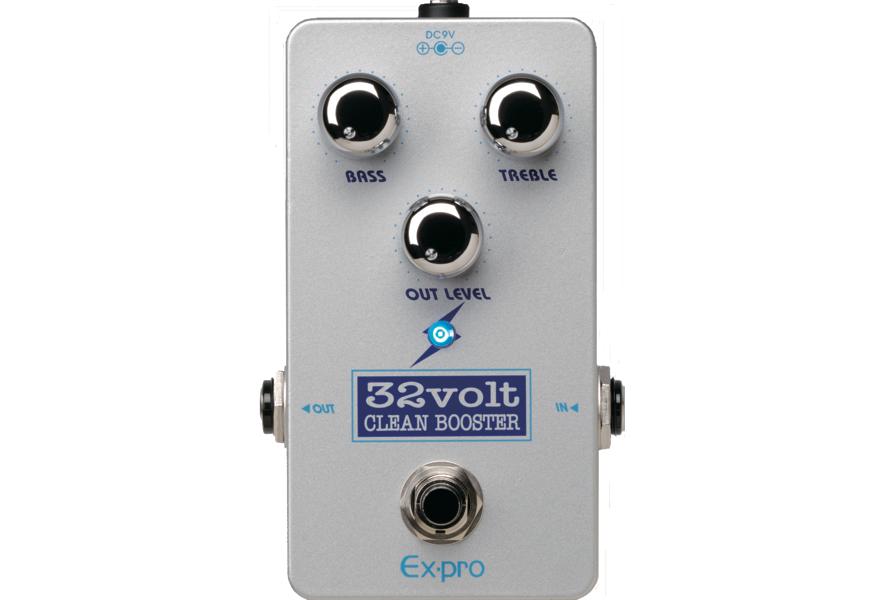 Ex-pro / 32volt 新品 クリーンブースター[イーエックスプロ][Booster,ブースター][ギター,ベース][Effector,エフェクター]｜ギタープラネット