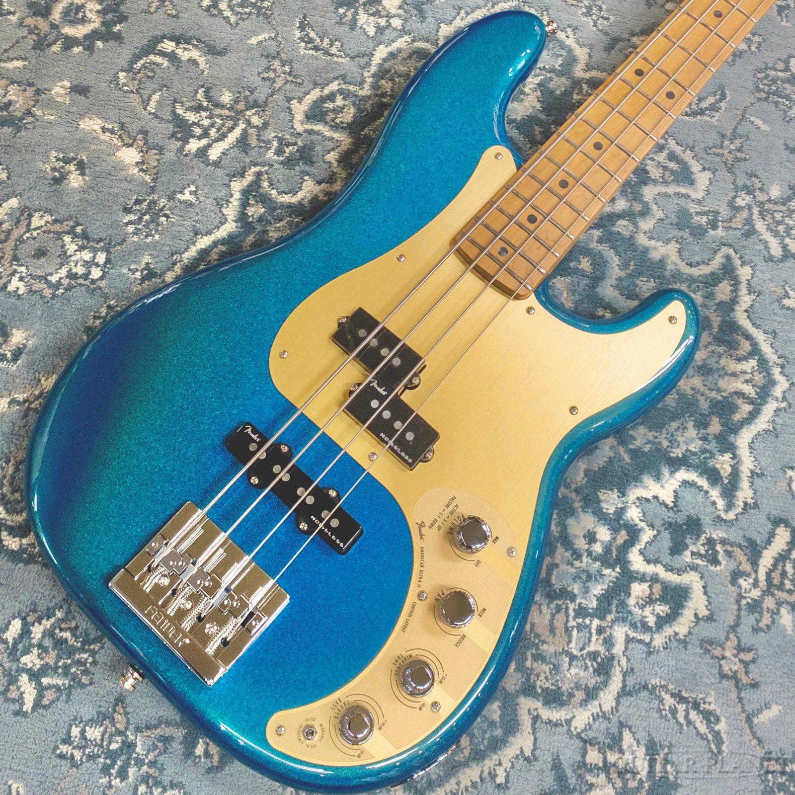 【限定】【新品】FENDER USA ULTRA PRESISION BASS Fender USA American Ultra II Precision Bass (Noble Blue/Ebony