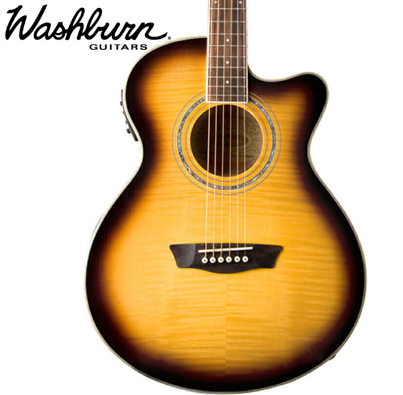 Washburn / EA15 TOBACCO BURST 新品[ワッシュバーン][タバコサンバースト][エレアコ]｜ギタープラネット