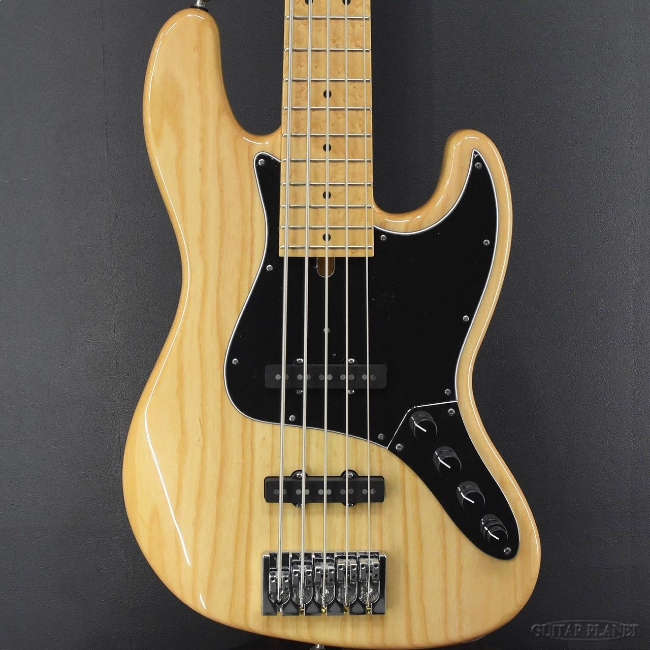 Mike Lull Custom Guitars M5V 34 inch Scale -Natural / Ash Body- 新品[マイクルル][Jazz Bass,ジャズベースタイプ,ジャズベ][5弦ベース,多弦ベース][ナチュラル,木目][Electric Bass,ベース,エレキベース]｜ギタープラネット