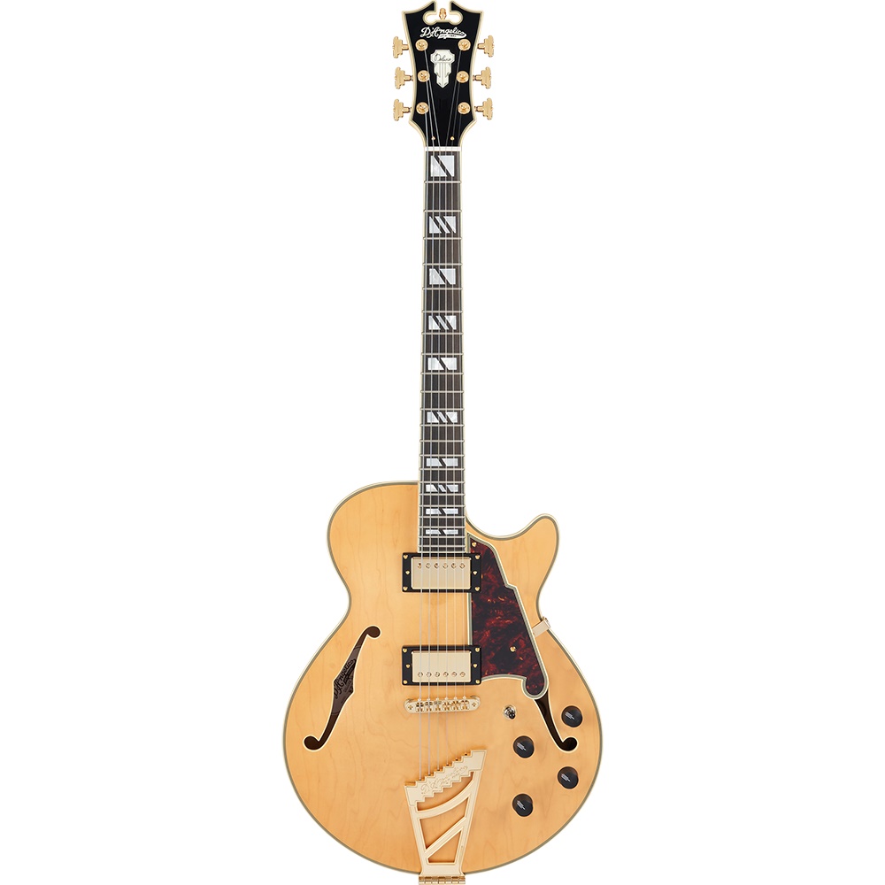 D'Angelico Deluxe SS -Satin Honey- 新品[D Angelico,ディアンジェリコ][デラックスSS][Hollow Body,ホロウボディ][Natural,ナチュラル,木目][Electric Guitar,エレキギター]｜ギタープラネット