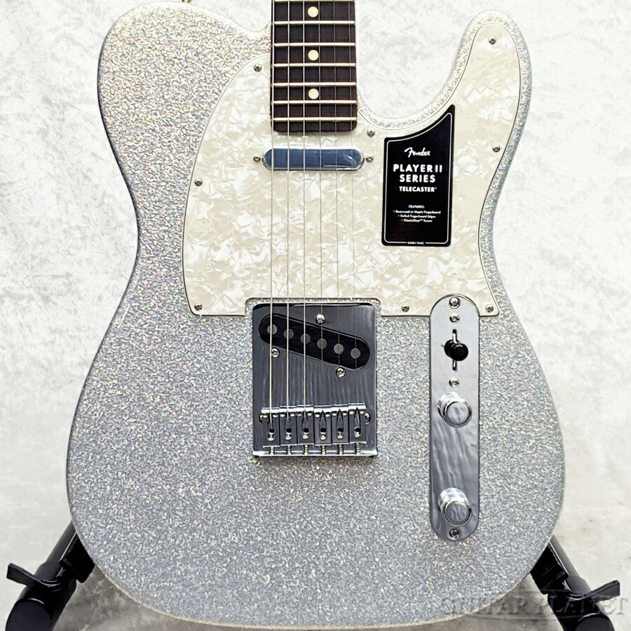 【限定モデル】Fender 75th Anniversary Player II Telecaster - Diamond Dust Sparkle -新品【実物画像】【3.53kg】【MX26004662】[フェンダー][テレキャスター][シルバー,ダイアモンド][Made in Mexico,メキシコ製][Electric Guitar,エレキギター]｜ギタープラネット
