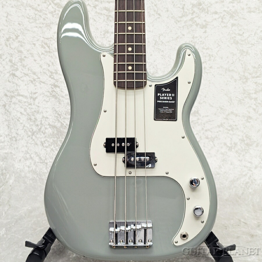 【New Color!!】Player II Precision Bass -Cactus Gray- 新品【実物画像】【MX26023588】【3.74kg】 [フェンダー][プレイヤー2][プレシジョンベース,PB][グレー][エレキベース,Electric Bass][メキシコ製]｜ギタープラネット