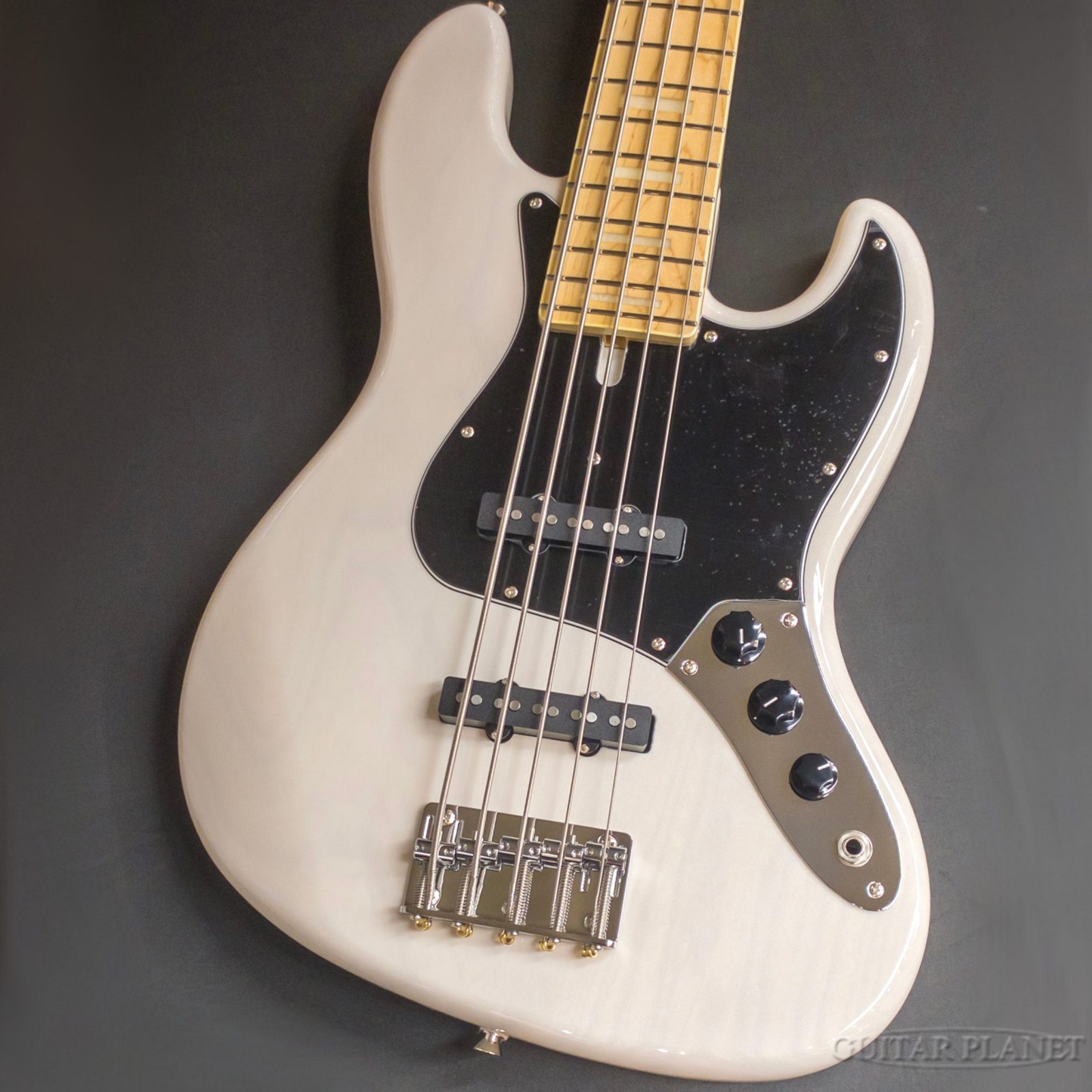 FUJIGEN(FGN) / NJB100MBAH V -White Blonde-【4.70kg】[フジゲン][5弦,5Strings][Passive,パッシブ][実物画像][ベース館]｜ギタープラネット