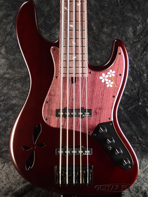 楽天市場 Bacchus Woodline517ac Sakura Sp18 桜blk 新品 バッカス 国産 5strings 5弦 パープル Purple 木目 Jazz Bass ジャズベースタイプ Electric Bass エレキベース ギタープラネット