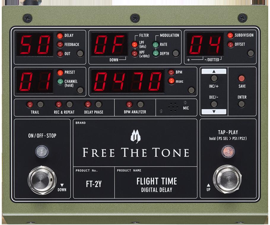 【楽天市場】Free The Tone FLIGHT TIME FT-2Y 新品 デジタルディレイ[フリーザトーン][フライトタイム