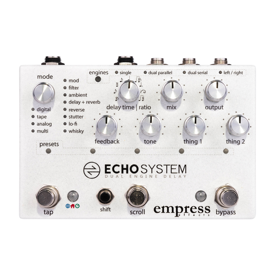 非常に高い品質 Empress Effects Echosystem 新品 エコー ディレイ