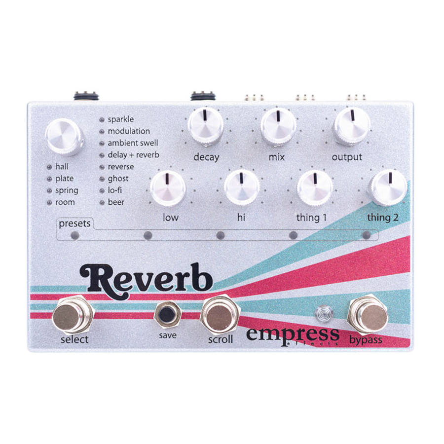 最先端 Empress Effects Reverb 新品 エコー ディレイ リバーブ