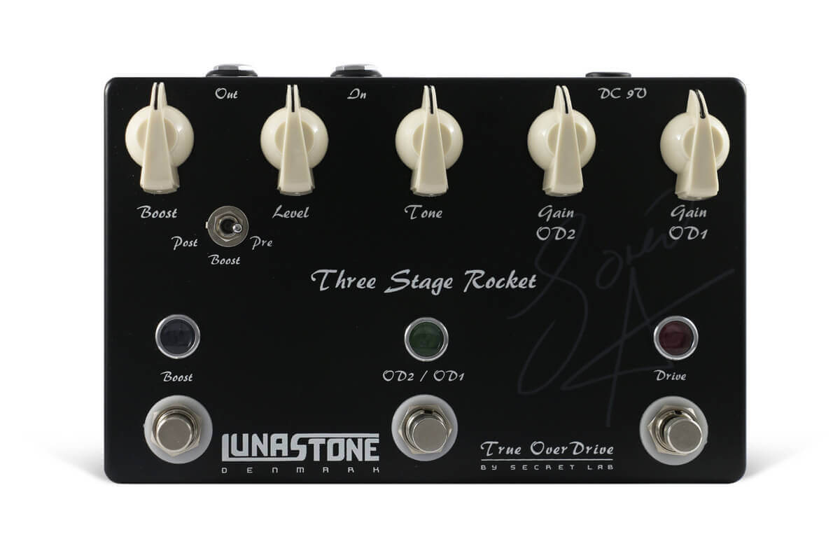 LUNASTONE THREE STAGE ROCKET 新品 [ルナストーン][ステージロケット][オーバードライブ,ディストーション][Effector,エフェクター]｜ギタープラネット