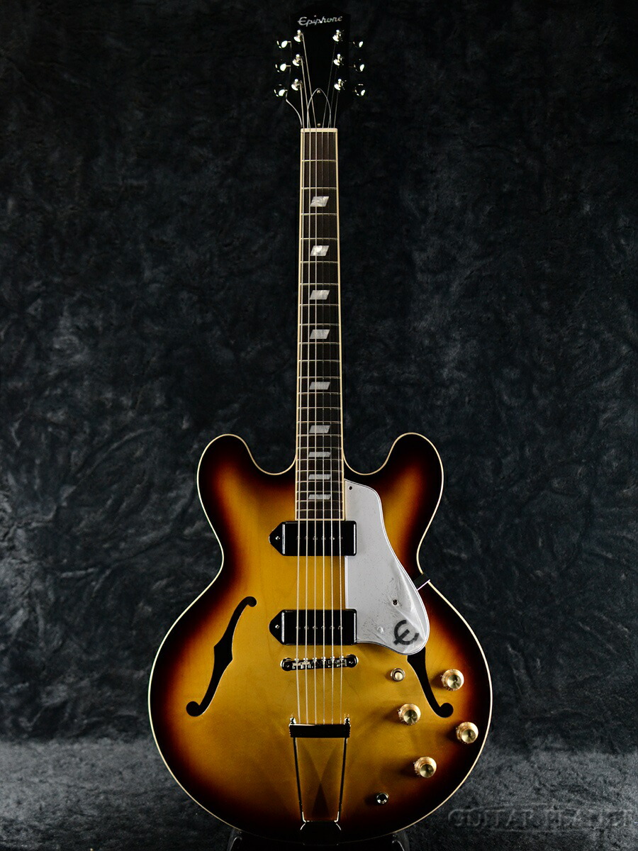 楽天市場】Epiphone Casino -Vintage Sunburst- 新品[エピフォン][サンバースト][カジノ][フルアコ][Electric  Guitar,エレキギター] : ギタープラネット