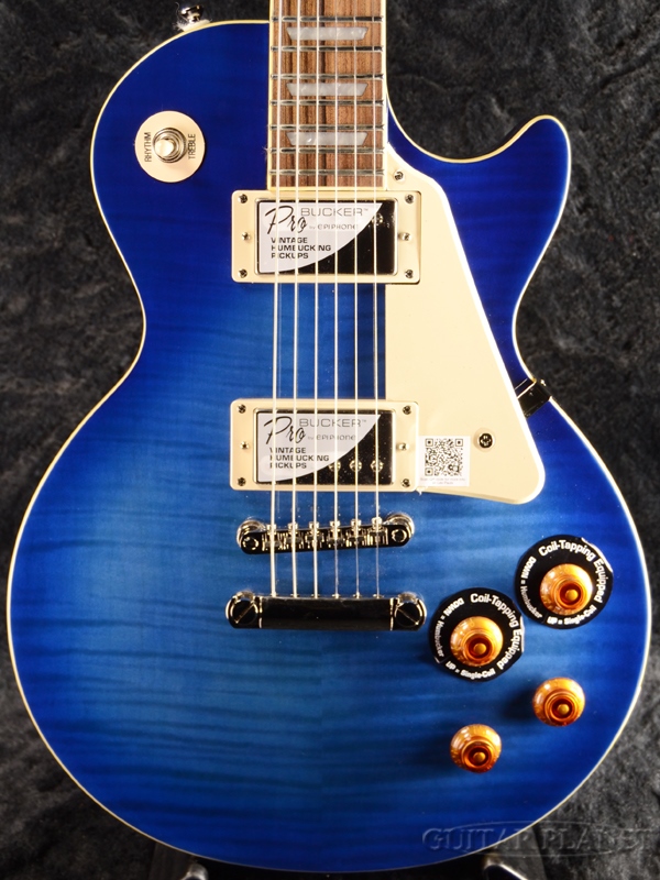 Epiphone Les Paul Lull Standard Plus Top Pro 中古楽器 W Elrick Coil Tap 新品 トランス ブルー エピフォン レスポールスタンダード Trans Blue Lp Std エレキギター Electric Guitar ギタープラネット