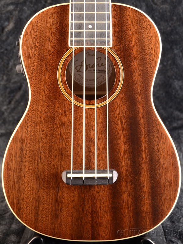 Fender Grace Vander Waal Signature Ukulele 新品 音楽会ウクレレ フェンダー Mahogany マホガニー Concert Natural 自然 Marchesoni Com Br