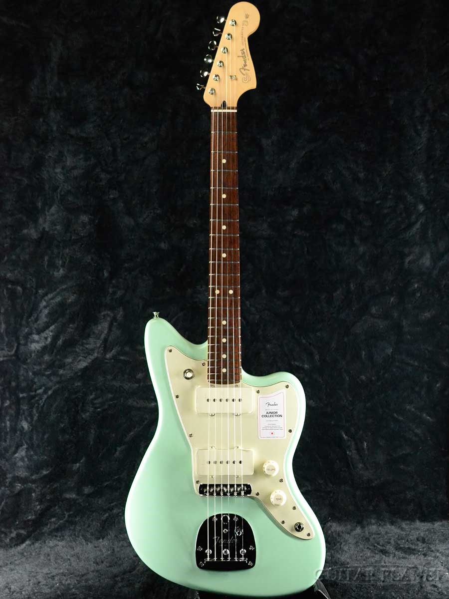 Fender Made in Japan Junior Collection Jazzmaster - Satin Surf Green / Rosewood -[フェンダージャパン][Short Scale,ショートスケール][ジャズマスター][グリーン,緑][Electric Guitar,エレキギター]｜ギタープラネット