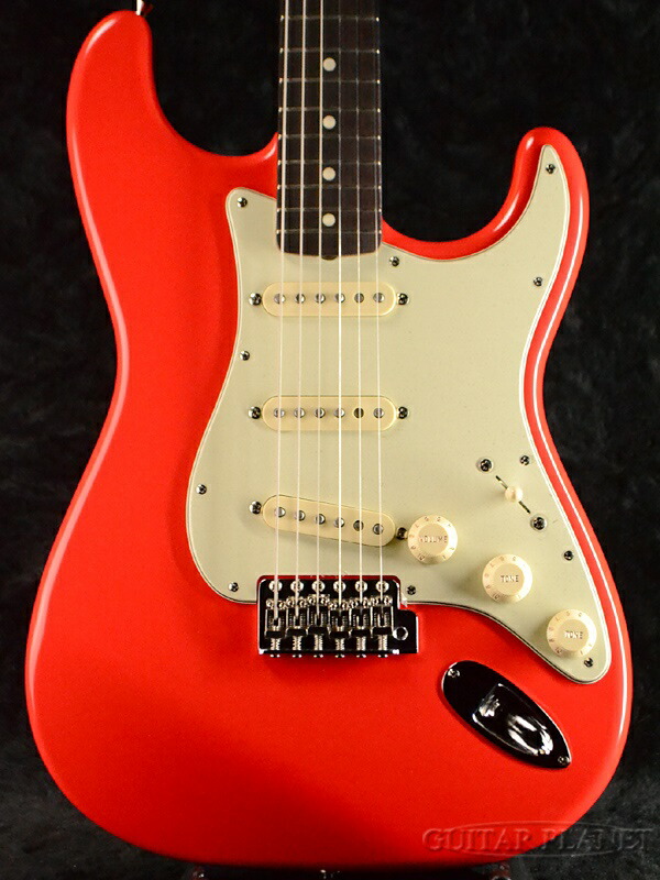 【楽天市場】Fender Japan Exclusive Classic 60s "Fujifabric Yamauchi" Signature Stratocaster Fiesta Red