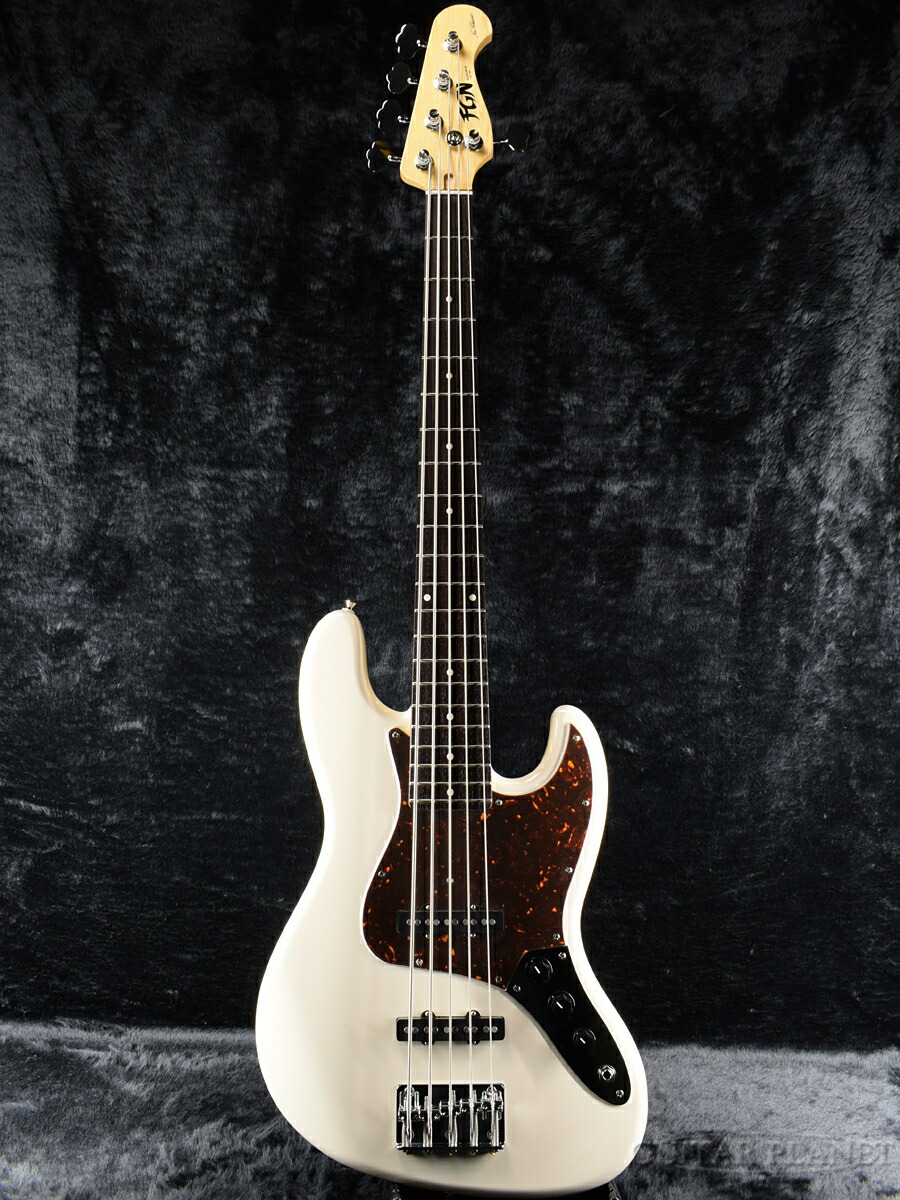 エレキベース メーカー再生品 Njb10ralv Fgn Fujigen Vwh Bass エレキベース Bass ジャズベース Electric 新品 フジゲン 富士弦 5弦 国産 White ホワイト 白 Jazz Raedat Org