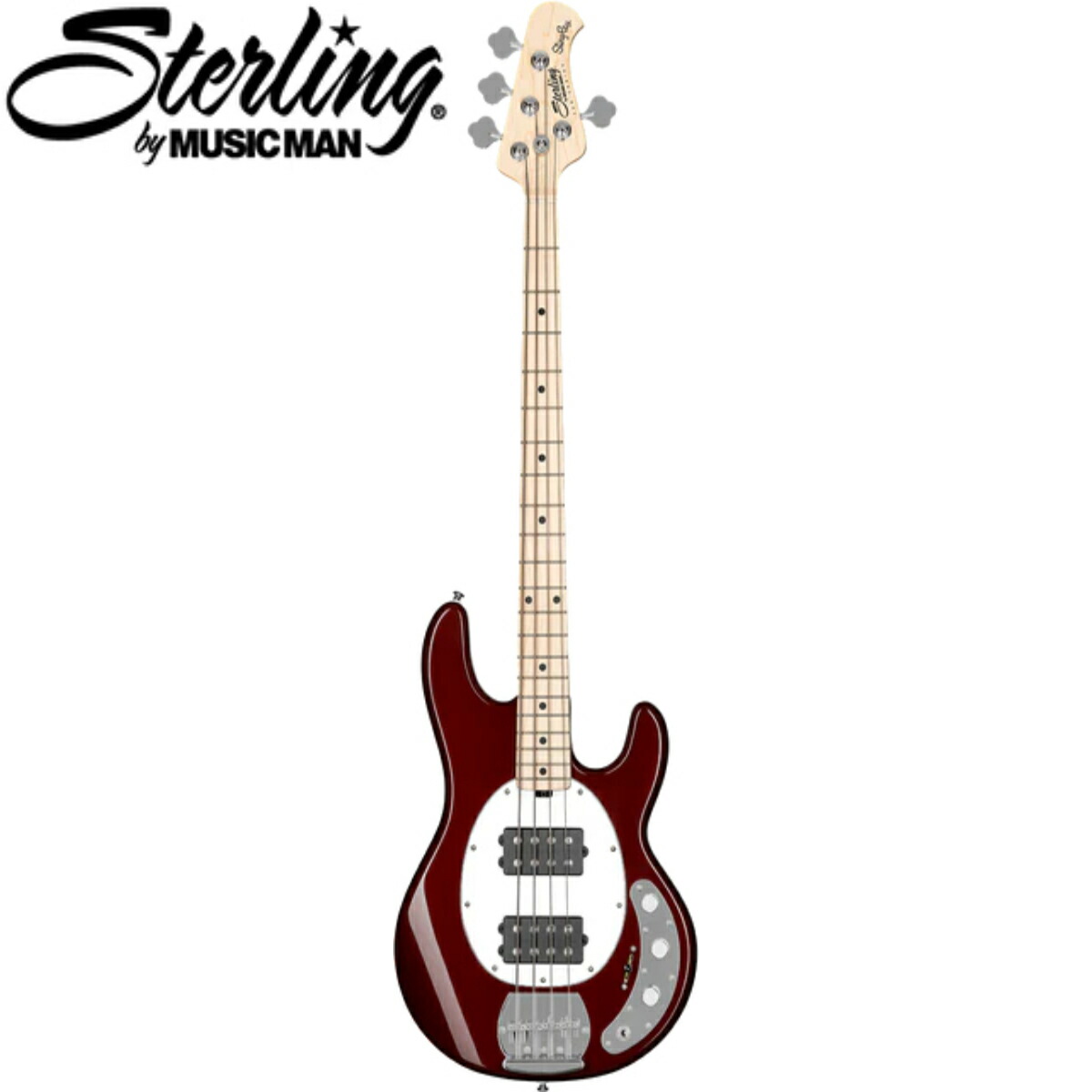 【美品】Sterling StingRay エレキベース 赤 Sterling By Musicman SUB STINGRAY RAY5 RUBY RED BURST SATIN