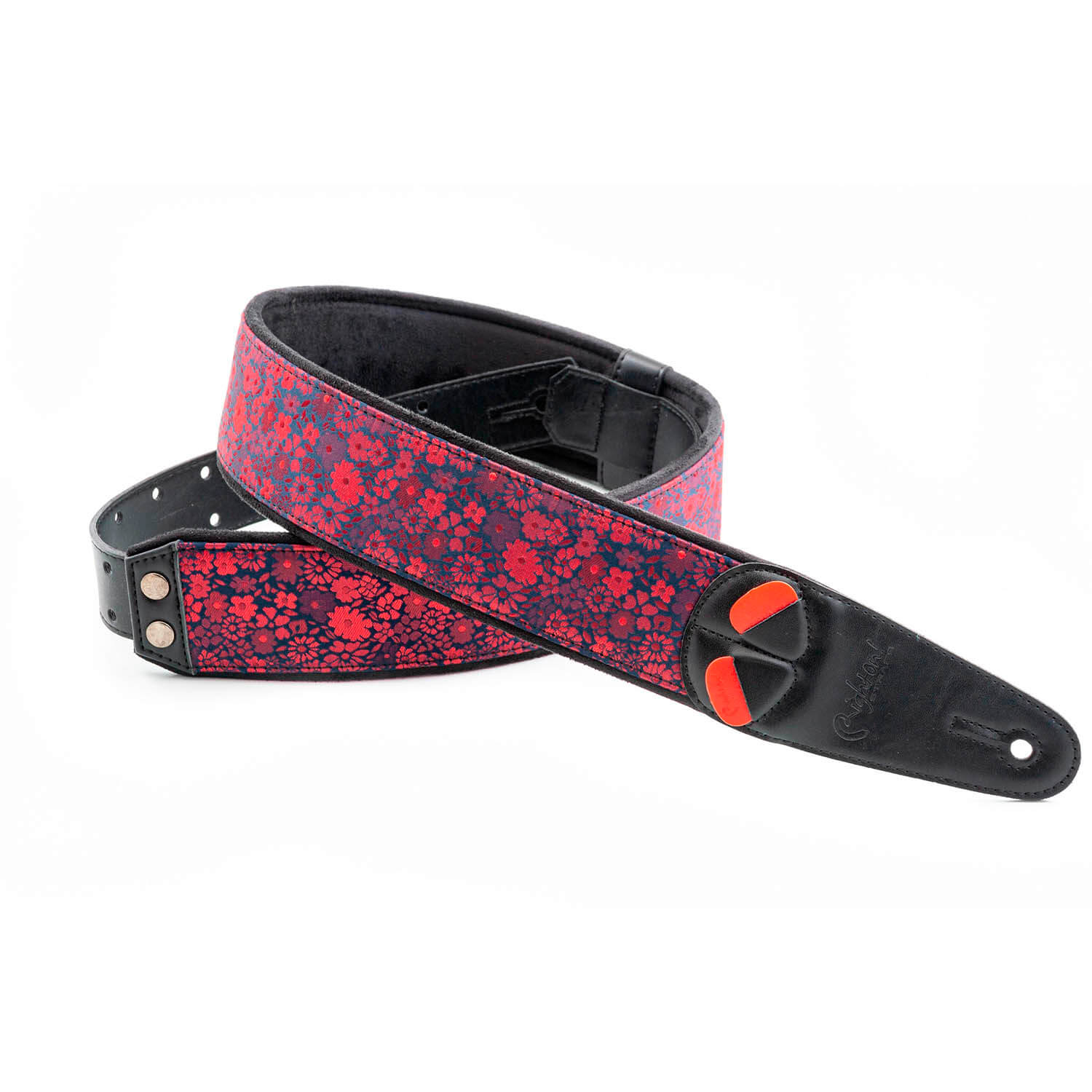 Right On! STRAPS / Daisy Red 新品[ライトオンストラップス][デイジー][ギターストラップ][ギター/ベース用]｜ギタープラネット