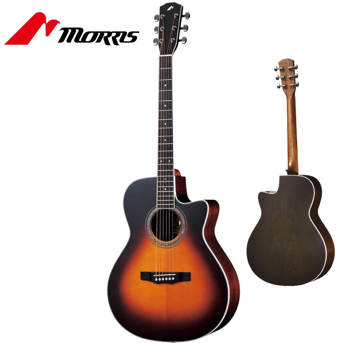 【ほぼ新品 専用ケース&保証書有】Morris R-15MO エレアコ モーリス R-14G | HAND MADE PREMIUM | MORRIS GUITARS モーリスギター