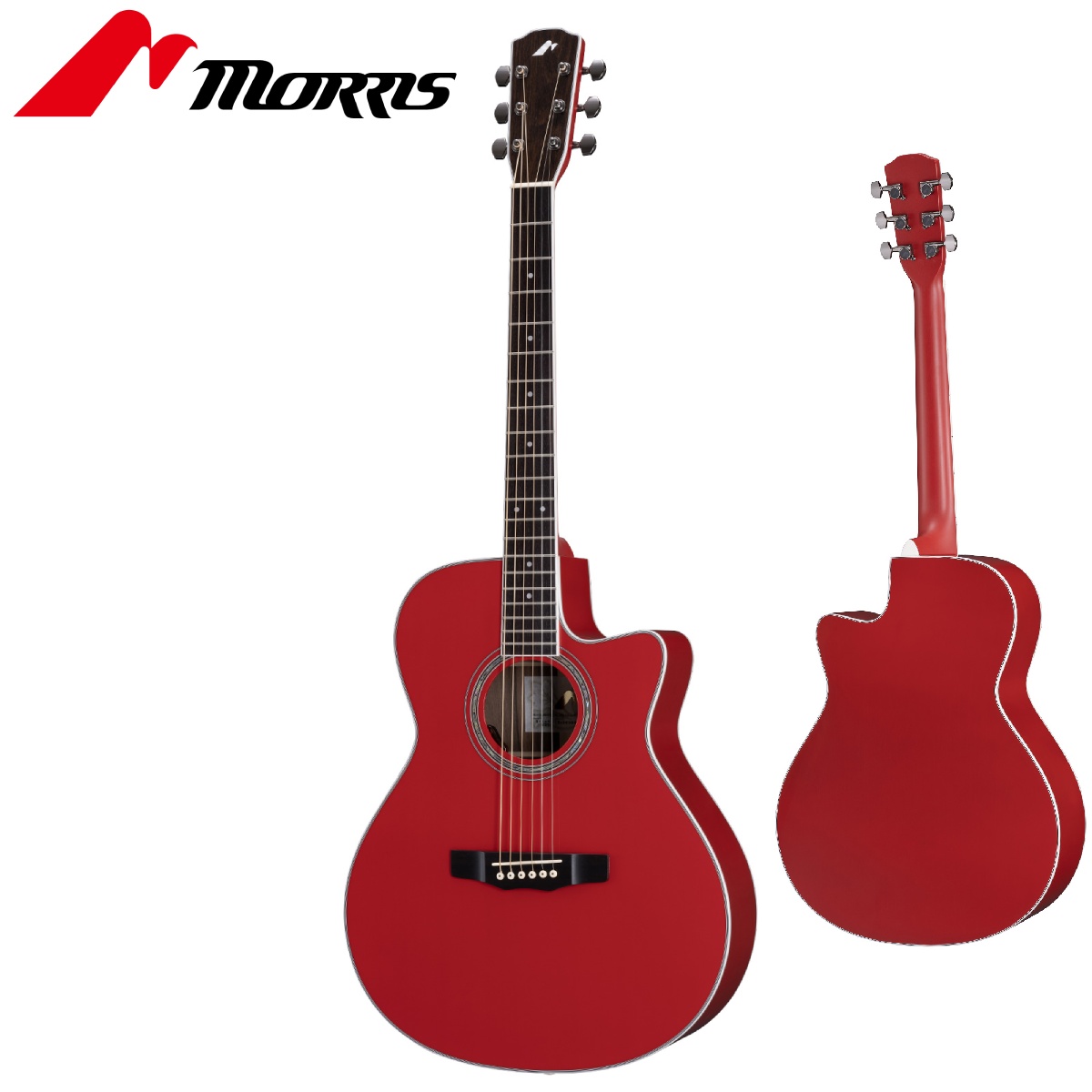 【ほぼ新品 専用ケース&保証書有】Morris R-15MO エレアコ モーリス r14g-red.jpg