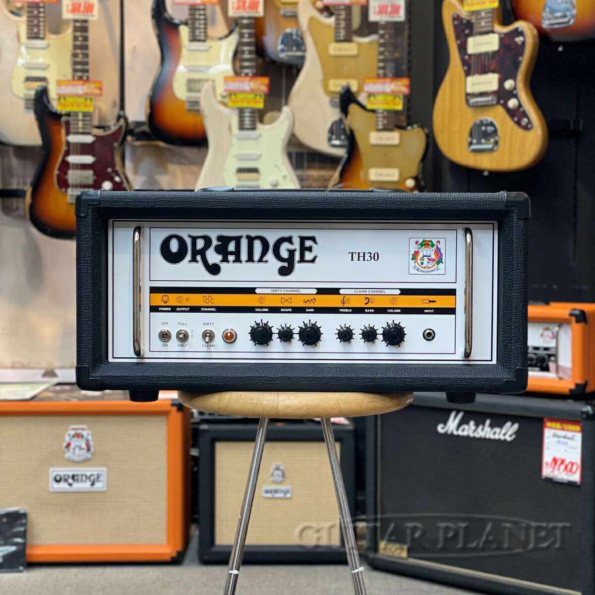 【30W】Orange TH30 Head Black 新品 フルチューブアンプヘッド[オレンジ][真空管搭載][Black.,ブラック,黒][Guitar Amplifier,Head]｜ギタープラネット