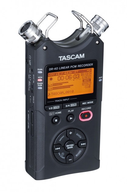 【楽天市場】TASCAM DR-40 新品 リニアPCMレコーダー[タスカム][DR40][Handy Recorder,ハンディレコーダー