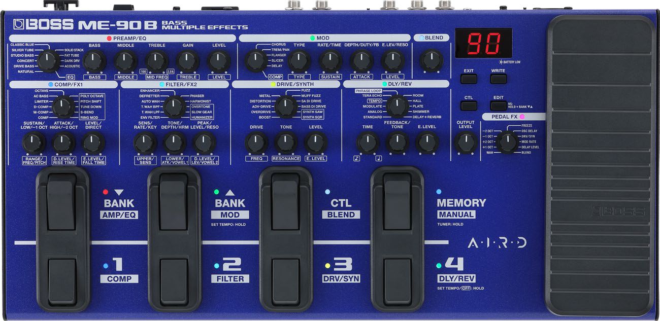 BOSS ME-90B BASS MULTIPLE EFFECTS 新品 ベース用マルチエフェクター[ボス][ME90B][Multi Effector,マルチエフェクター]｜ギタープラネット