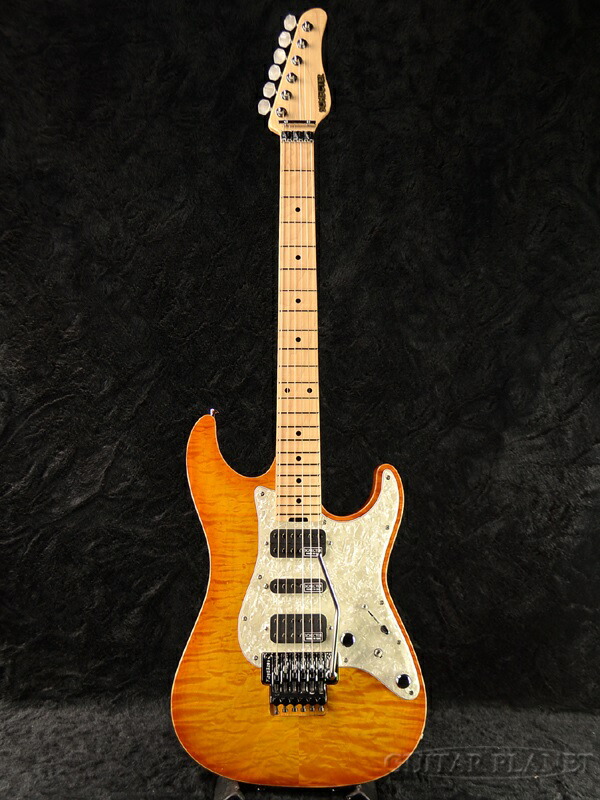 楽天市場】Schecter EX-V-24 CTM FRT 4A Grade -BKAQ- 新品