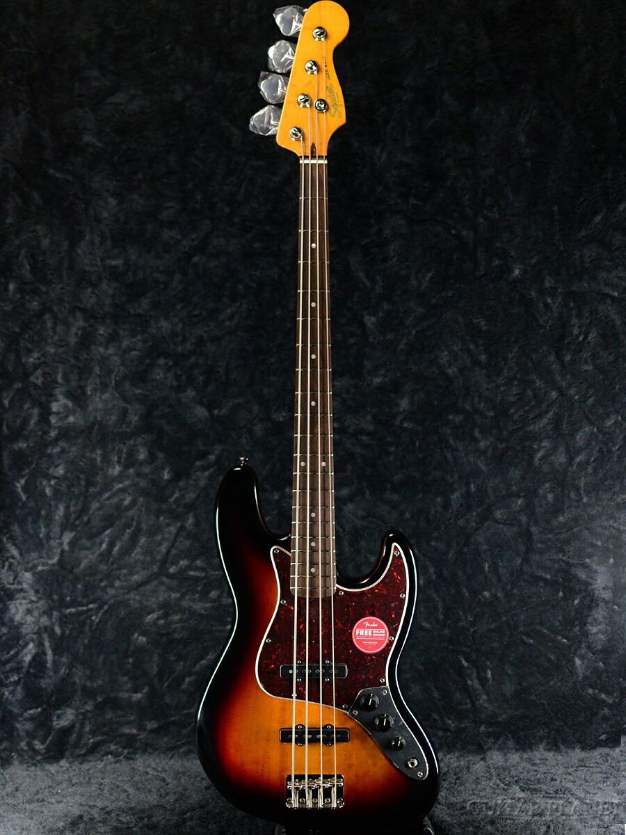 Squier Classic Vibe 60s Jazz Bass -3 Color Sunburst- 新品 3カラーサンバースト[スクワイヤー][ジャズベース][Electric Bass,エレキベース]｜ギタープラネット