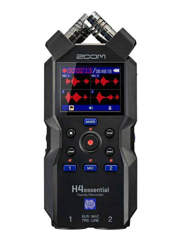 ZOOM H4 essential 新品 Handy Recorder[ズーム][エッセンシャル][ハンディーレコーダー][録音,マイク]｜ギタープラネット 19,099円