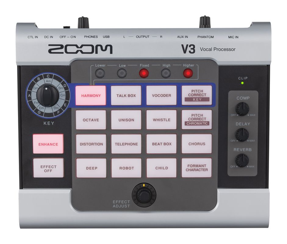 ZOOM V3 Volal Processor 新品[ズーム][ボーカルプロセッサー][エフェクター][ボイス、チェンジャー]｜ギタープラネット