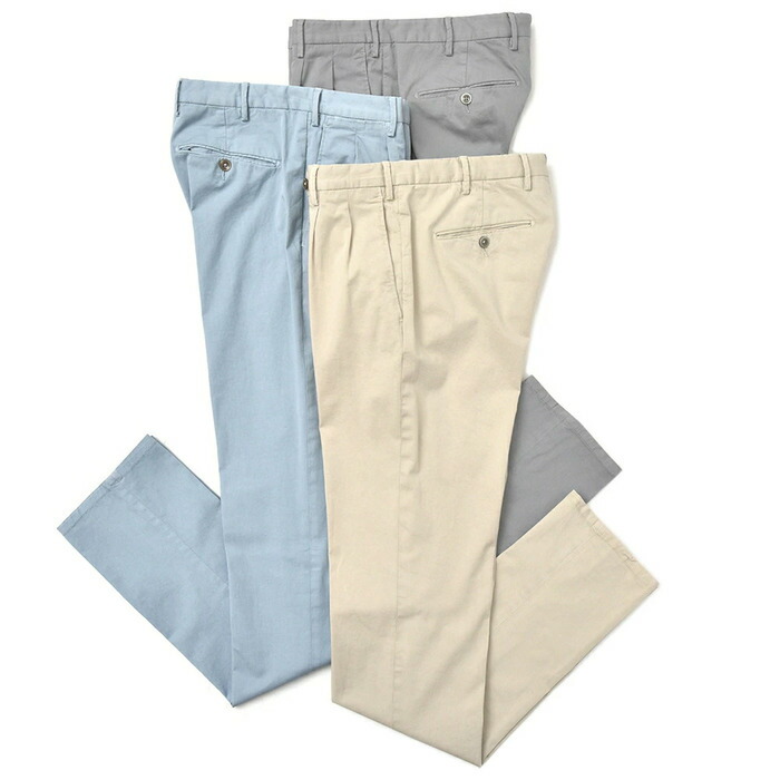 【40%OFF】Zanella（ザネッラ）ガーメントダイコットンストレッチツイル2プリーツテーパードパンツ GIL-113G03/29654 13081201035