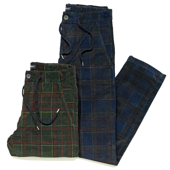 【SALE52%OFF】J.W.BRINE（ジェイダブリューブライン）CHRISS 製品染め コットンストレッチ コーデュロイ チェック パンツ 33052003039｜guji outlet