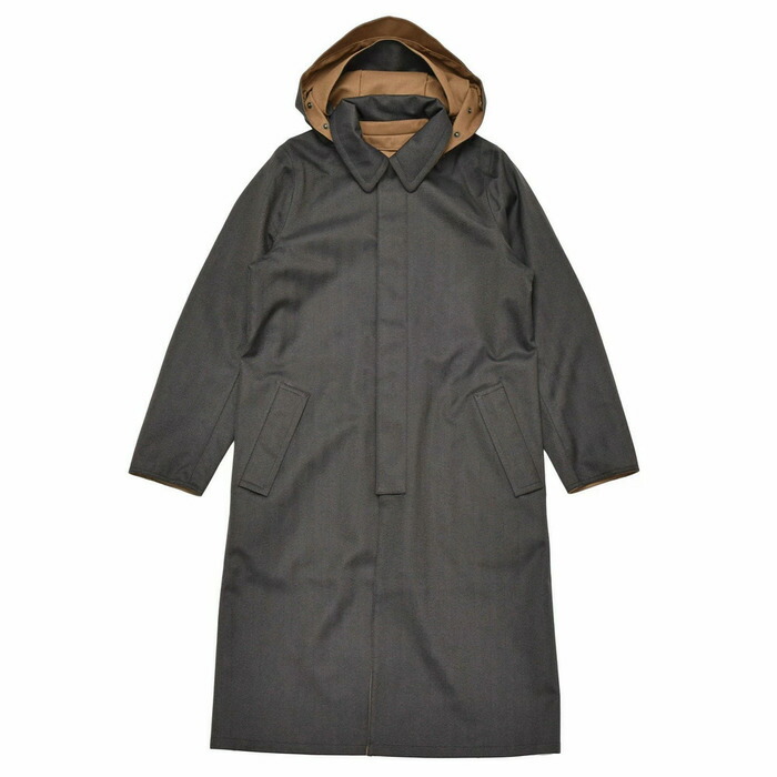 【40%OFF】Norwegian Rain（ノルウィージャンレイン）リサイクルポリエステルヘリンボーンリバーシブルフーデッドバルカラーコート T-WALKER REVERSIBLE 426-9252973 14192402106
