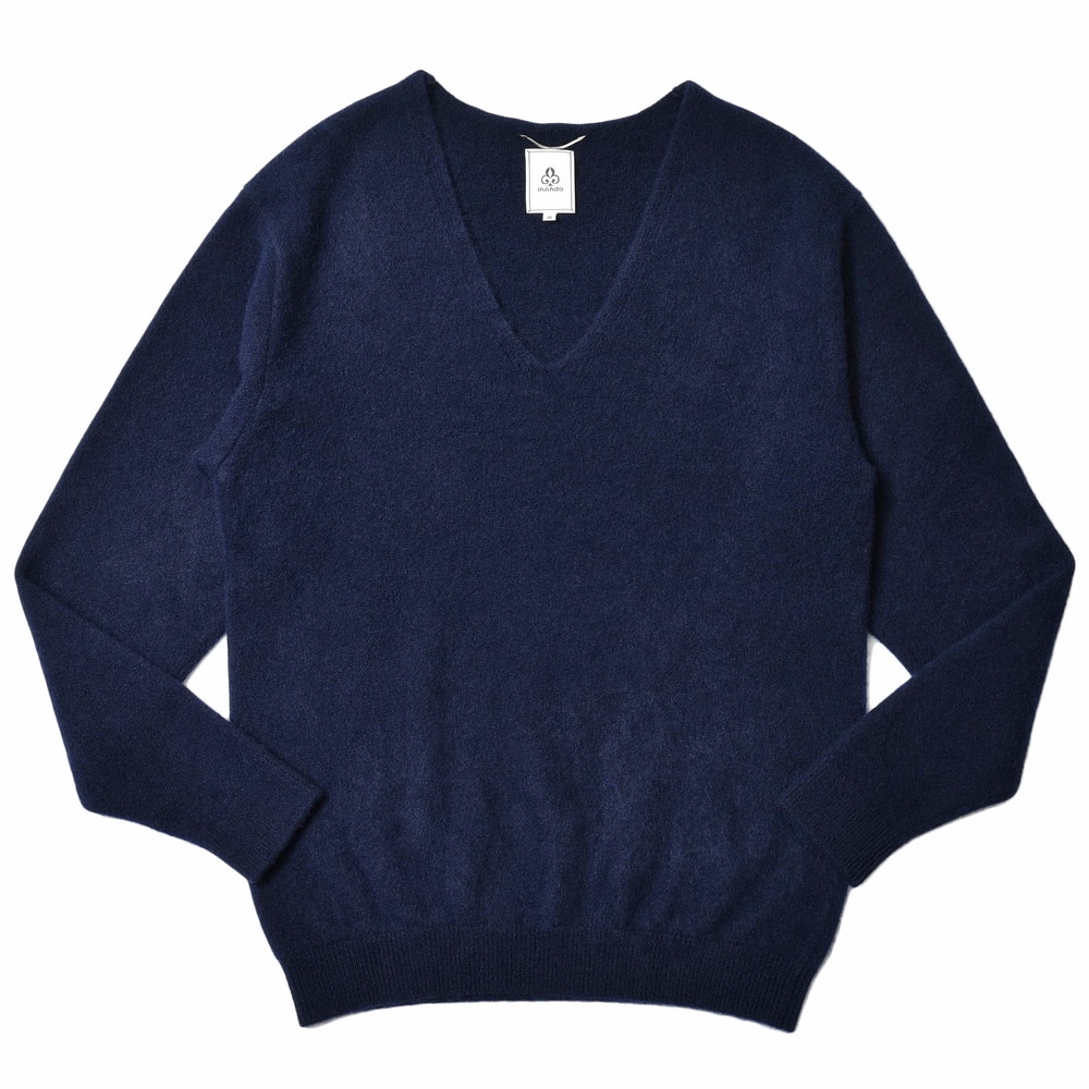 【SALE52%OFF】mando（マンド）カシミアシャギーVのど頚編み物 21391-003 16012401037 なおなお書き4