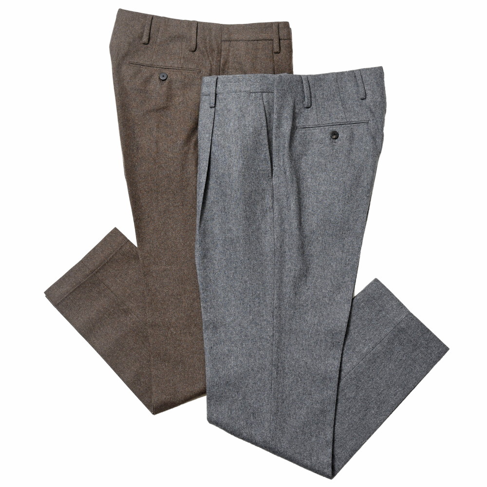 【SALE52%OFF】CellarDoor（セラードアー）S.TROPEZ 1P ウールポリエステルフランネル1Pテーパードパンツ QW418 13022404025｜guji outlet
