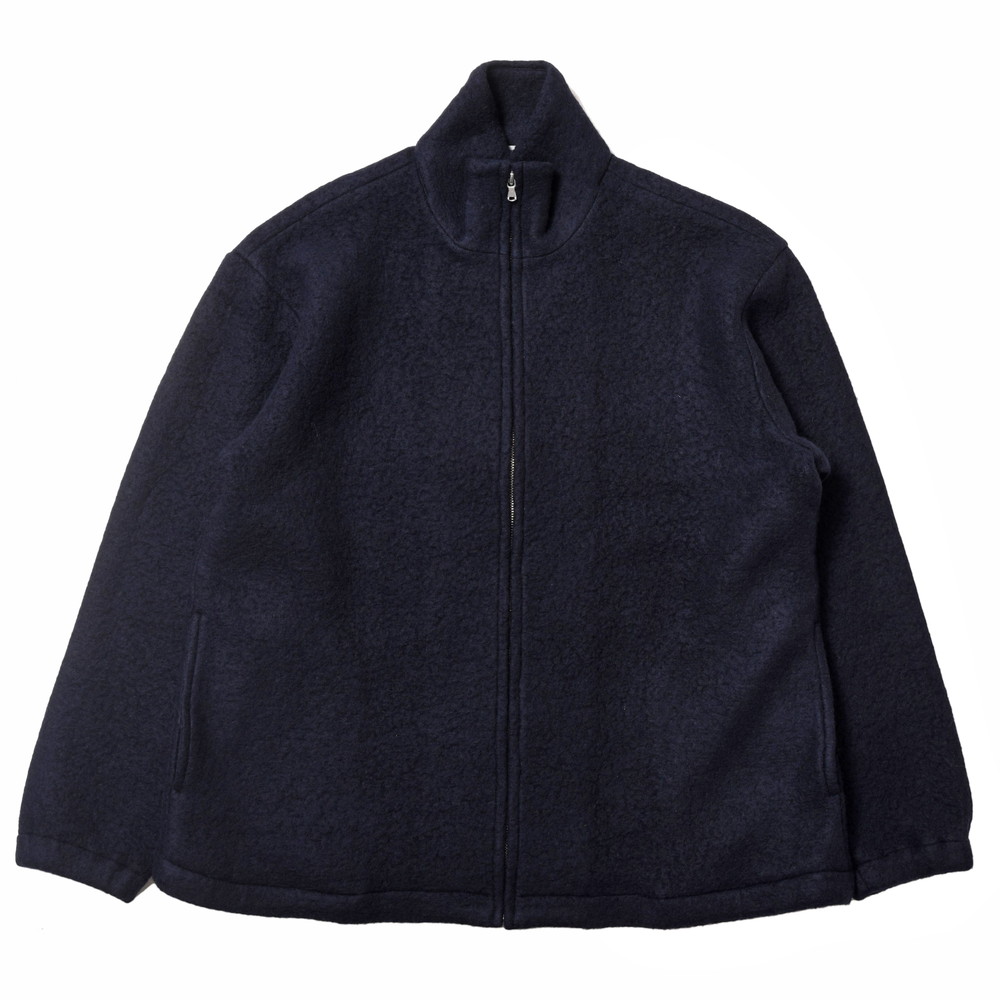 【40%OFF】moncao（モンサオ） ウールポリエステルシルクフリースハイネックジップアップブルゾン M021313 14022401172