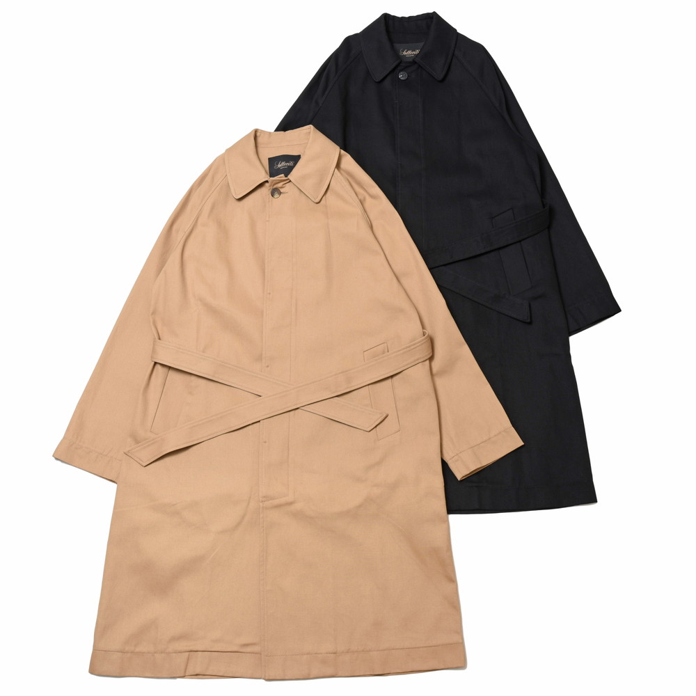 【SALE52%OFF】Solleciti（ソレシティ）コットンツイルバルカラーベルテッドコート ESEMC2012880 14131400172｜guji outlet 43,930円